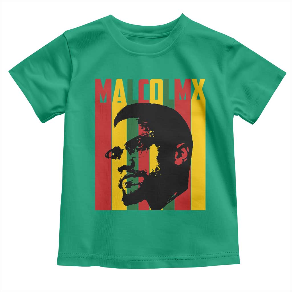 Malcolm X Toddler T Shirt Pan African Flag Black History TS14 Irish Green Print Your Wear