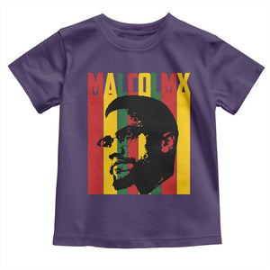 Malcolm X Toddler T Shirt Pan African Flag Black History TS14 Purple Print Your Wear