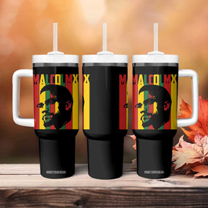 Malcolm X Tumbler With Handle Pan African Flag Black History TS14 Print Your Wear
