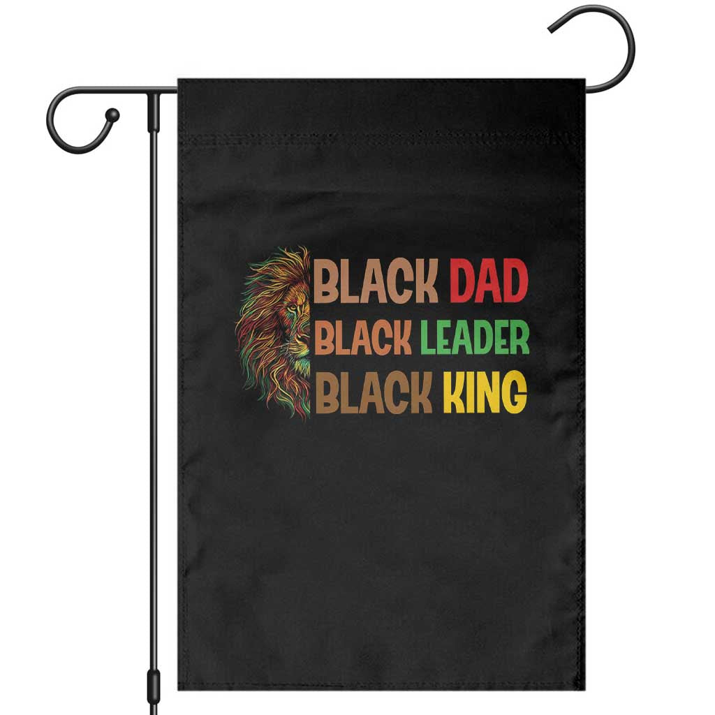Black Affrican Melanin Garden Flag Lion Father Day Dad Leader Black King TS14 Black Print Your Wear