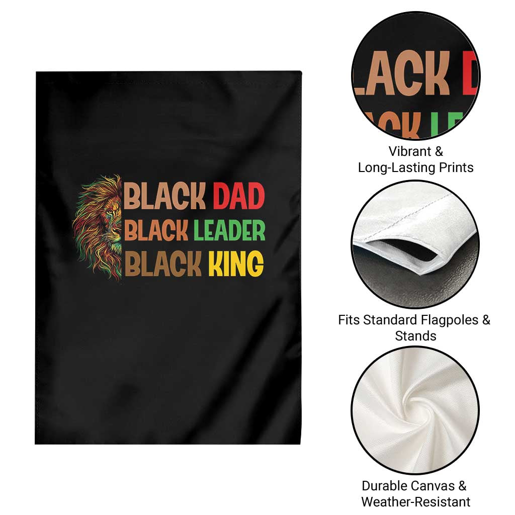 Black Affrican Melanin Garden Flag Lion Father Day Dad Leader Black King TS14 Print Your Wear