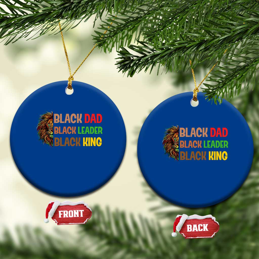 Black Affrican Melanin Ceramic Ornament Lion Father Day Dad Leader Black King TS14 1pc Blue Print Your Wear