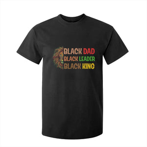 Black Affrican Melanin T Shirt For Kid Lion Father Day Dad Leader Black King TS14 Black Print Your Wear