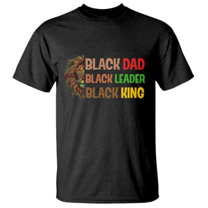 Black Affrican Melanin T Shirt Lion Father Day Dad Leader Black King TS14 Black Print Your Wear