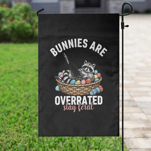 Funny Easter Raccoon Meme Garden Flag Bunnies Are Overrated Stay Feral TS14 Print Your Wear