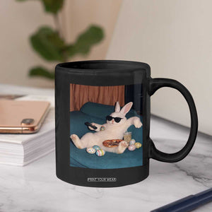 Easter Bunny Iced Coffee Coffee Mug Funny Animal Meme TS14 Print Your Wear