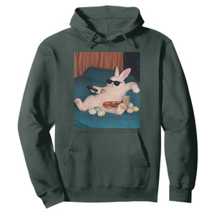 Easter Bunny Iced Coffee Hoodie Funny Animal Meme TS14 Dark Forest Green Print Your Wear