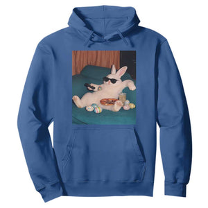 Easter Bunny Iced Coffee Hoodie Funny Animal Meme TS14 Royal Blue Print Your Wear