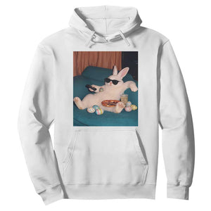 Easter Bunny Iced Coffee Hoodie Funny Animal Meme TS14 White Print Your Wear