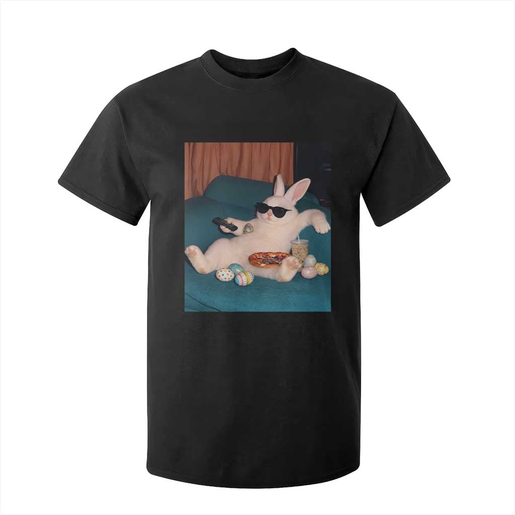 Easter Bunny Iced Coffee T Shirt For Kid Funny Animal Meme TS14 Black Print Your Wear