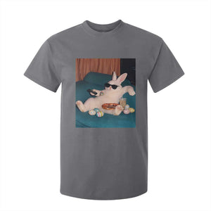 Easter Bunny Iced Coffee T Shirt For Kid Funny Animal Meme TS14 Charcoal Print Your Wear