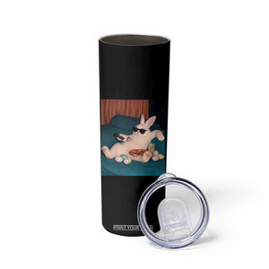Easter Bunny Iced Coffee Skinny Tumbler Funny Animal Meme TS14 Print Your Wear