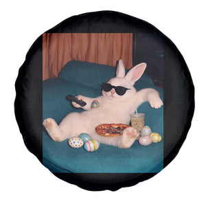 Easter Bunny Iced Coffee Spare Tire Cover Funny Animal Meme TS14 Print Your Wear