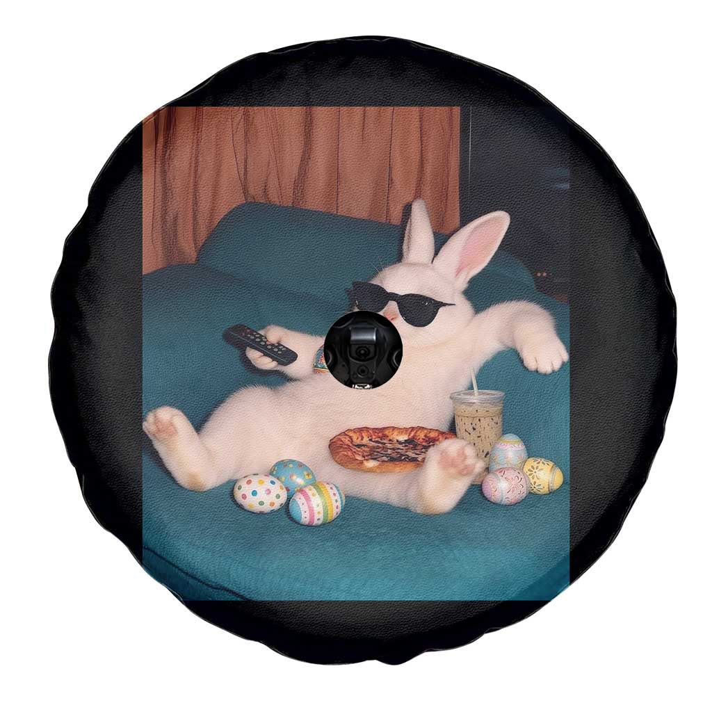 Easter Bunny Iced Coffee Spare Tire Cover Funny Animal Meme TS14 Print Your Wear