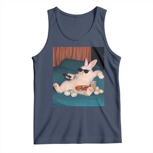 Easter Bunny Iced Coffee Tank Top Funny Animal Meme TS14 Navy Print Your Wear