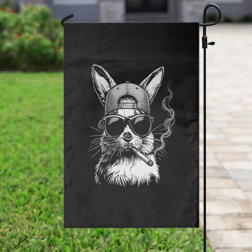 Funny Easter Bunny Smoking Meme Garden Flag TS14 Print Your Wear