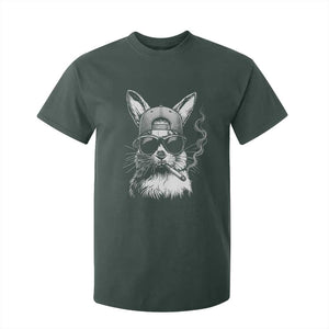 Funny Easter Bunny Smoking Meme T Shirt For Kid TS14 Dark Forest Green Print Your Wear