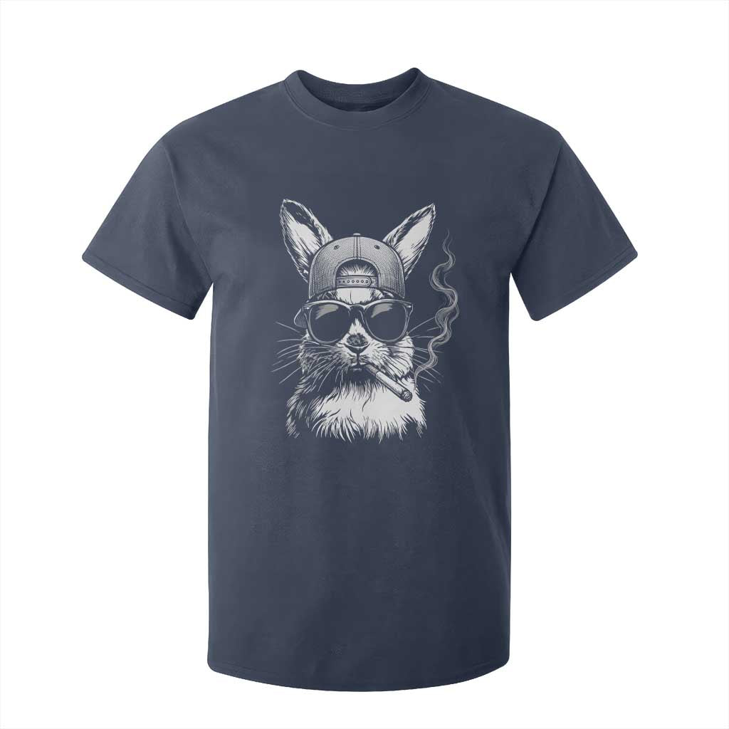 Funny Easter Bunny Smoking Meme T Shirt For Kid TS14 Navy Print Your Wear