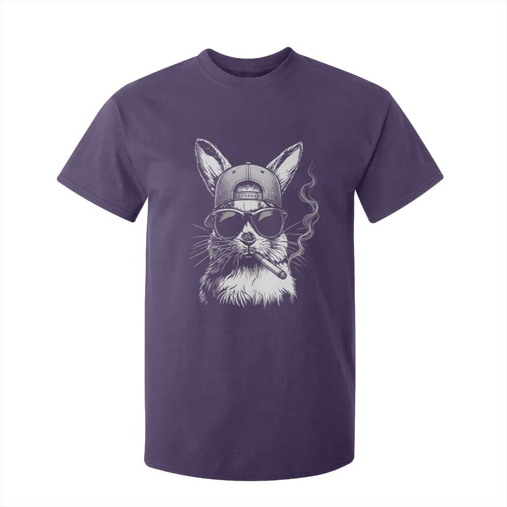 Funny Easter Bunny Smoking Meme T Shirt For Kid TS14 Purple Print Your Wear