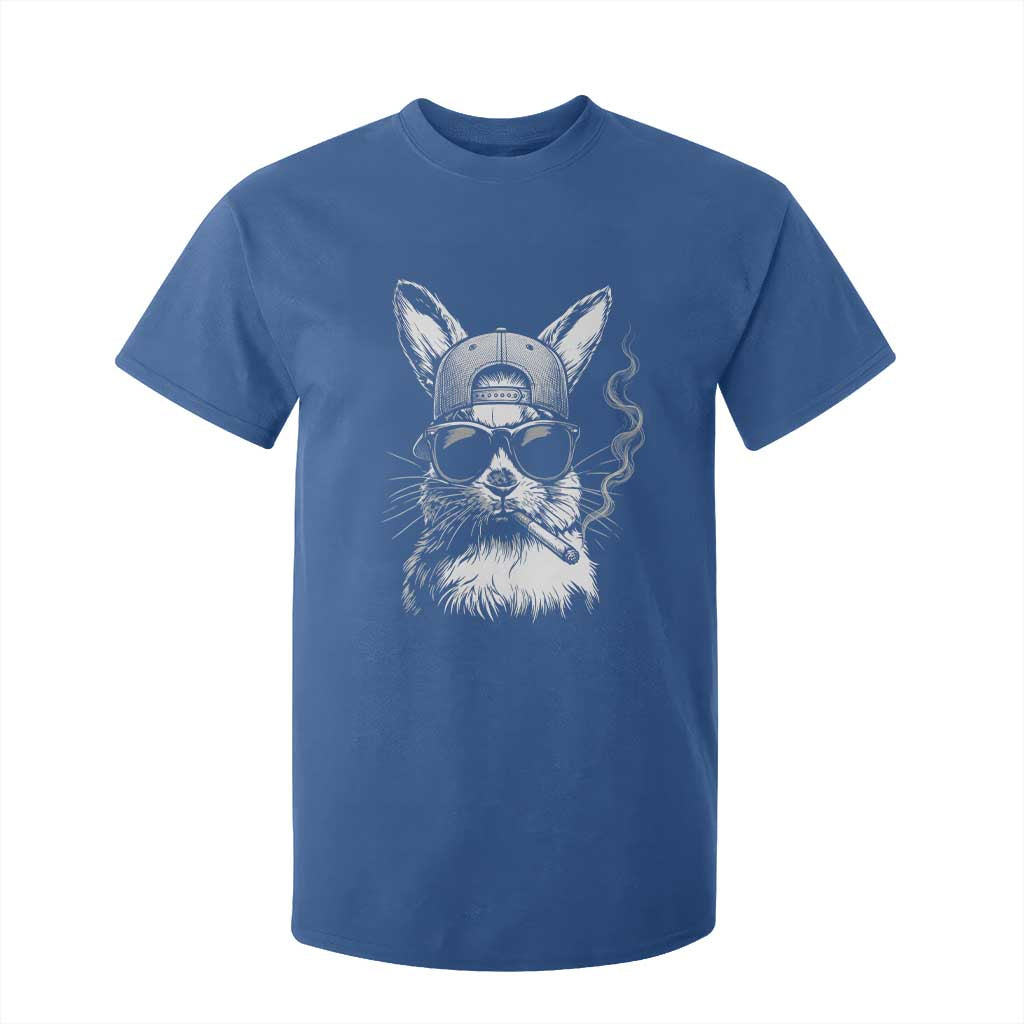 Funny Easter Bunny Smoking Meme T Shirt For Kid TS14 Royal Blue Print Your Wear