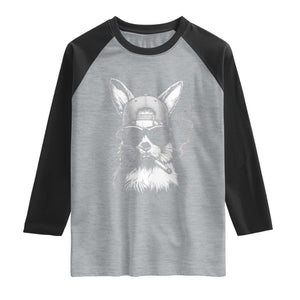 Funny Easter Bunny Smoking Meme Raglan Shirt TS14 Heather Gray Black Print Your Wear