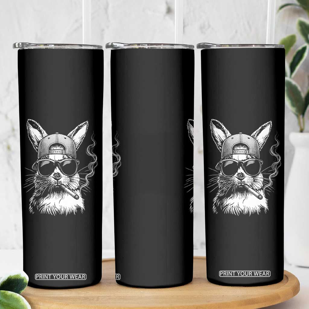 Funny Easter Bunny Smoking Meme Skinny Tumbler TS14 Print Your Wear