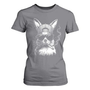 Funny Easter Bunny Smoking Meme T Shirt For Women TS14 Charcoal Print Your Wear