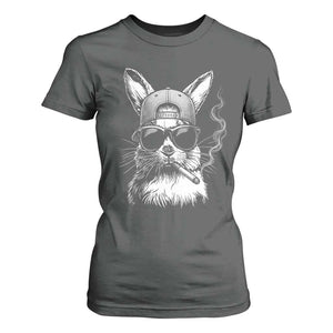 Funny Easter Bunny Smoking Meme T Shirt For Women TS14 Dark Heather Print Your Wear