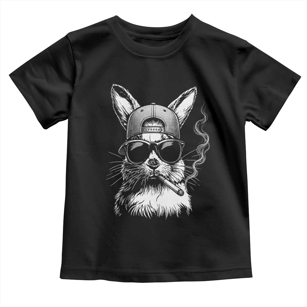 Funny Easter Bunny Smoking Meme Toddler T Shirt TS14 Black Print Your Wear