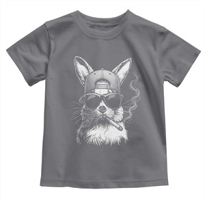 Funny Easter Bunny Smoking Meme Toddler T Shirt TS14 Charcoal Print Your Wear