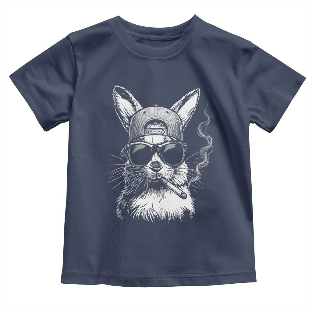 Funny Easter Bunny Smoking Meme Toddler T Shirt TS14 Navy Print Your Wear