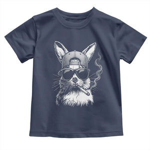 Funny Easter Bunny Smoking Meme Toddler T Shirt TS14 Navy Print Your Wear