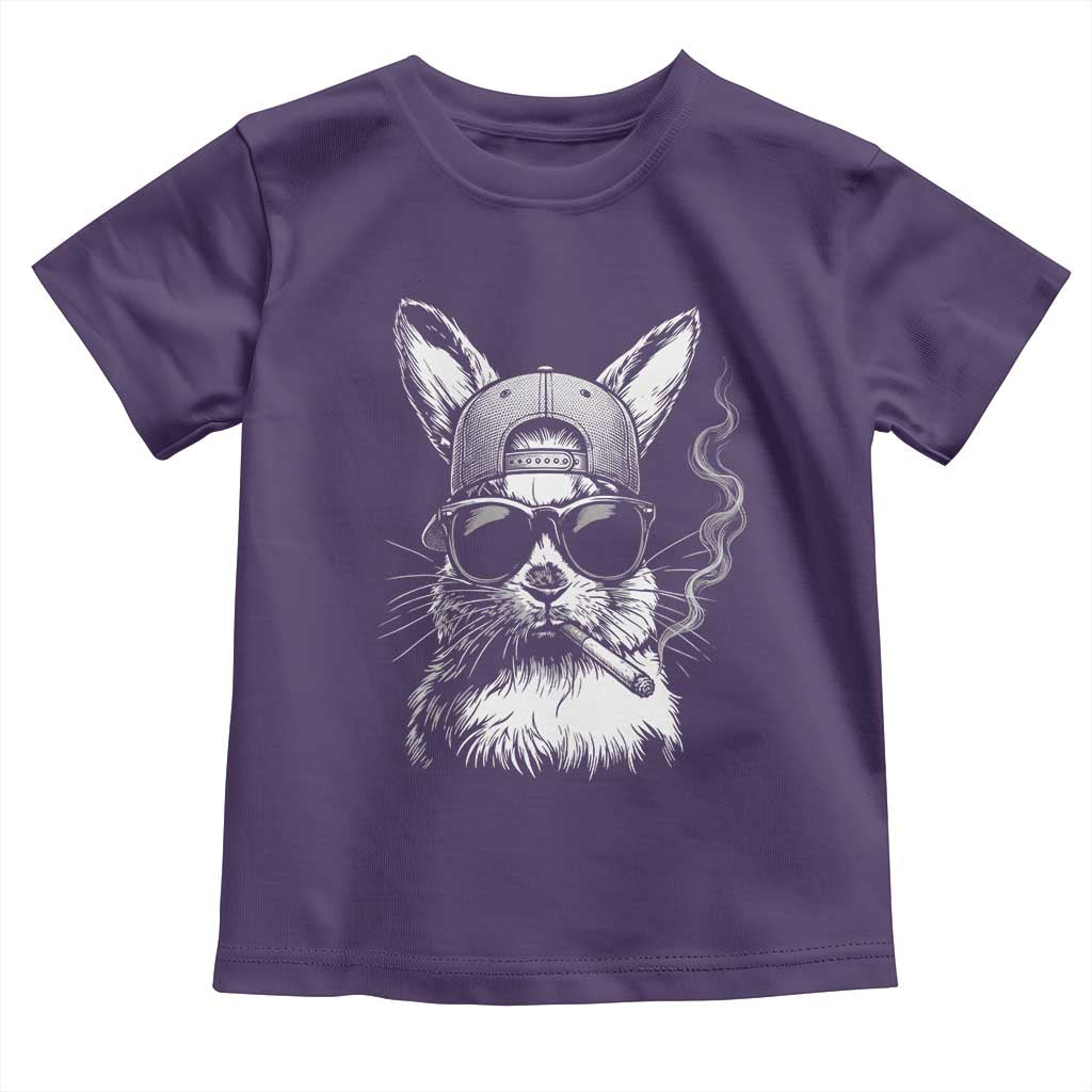 Funny Easter Bunny Smoking Meme Toddler T Shirt TS14 Purple Print Your Wear