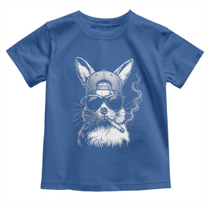 Funny Easter Bunny Smoking Meme Toddler T Shirt TS14 Royal Blue Print Your Wear