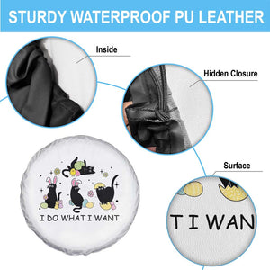 Funny Easter Black Cat Spare Tire Cover I Do What I Want TS14 Print Your Wear