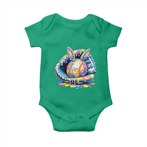 Baseball Easter Baby Onesie Drip Ice Cream Sprinkles Baseball Glove TS14 Irish Green Print Your Wear