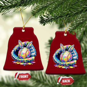 Baseball Easter Ceramic Ornament Drip Ice Cream Sprinkles Baseball Glove TS14 Print Your Wear