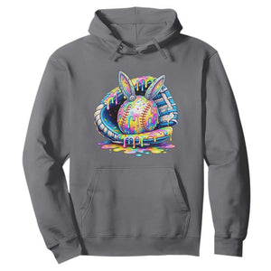 Baseball Easter Hoodie Drip Ice Cream Sprinkles Baseball Glove TS14 Charcoal Print Your Wear