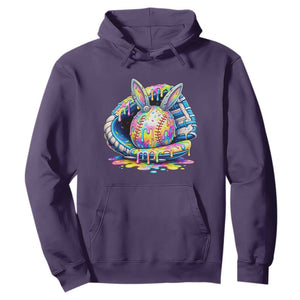 Baseball Easter Hoodie Drip Ice Cream Sprinkles Baseball Glove TS14 Purple Print Your Wear