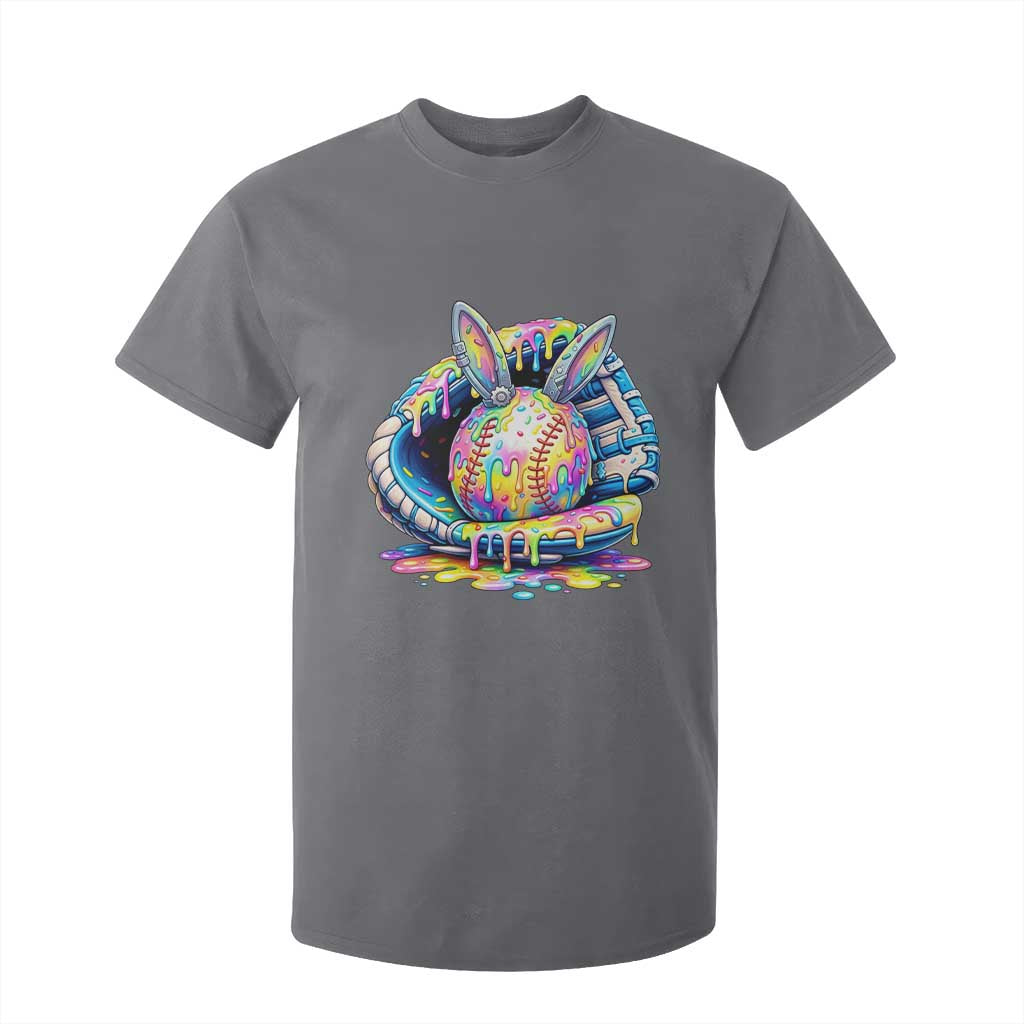 Baseball Easter T Shirt For Kid Drip Ice Cream Sprinkles Baseball Glove TS14 Charcoal Print Your Wear