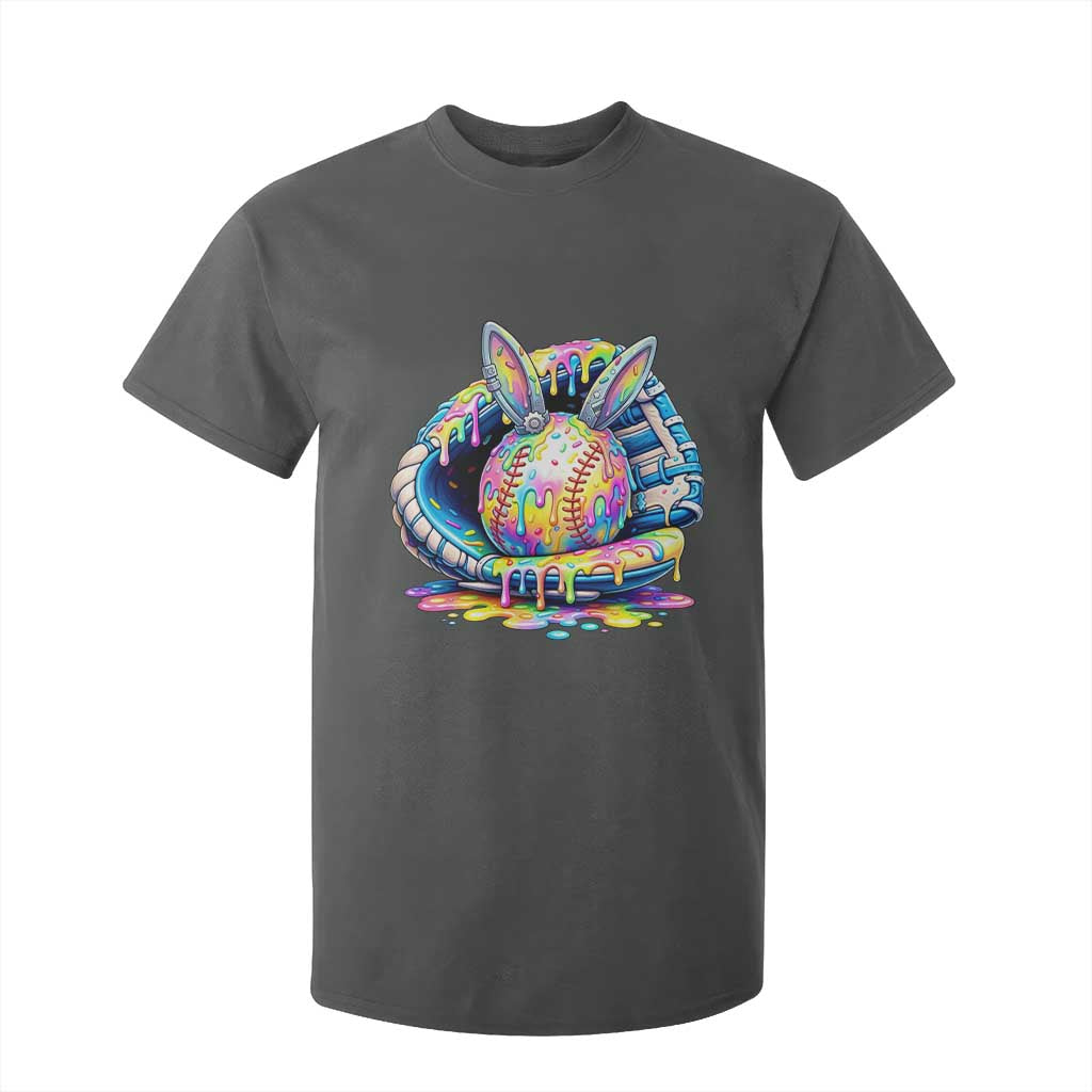 Baseball Easter T Shirt For Kid Drip Ice Cream Sprinkles Baseball Glove TS14 Dark Heather Print Your Wear
