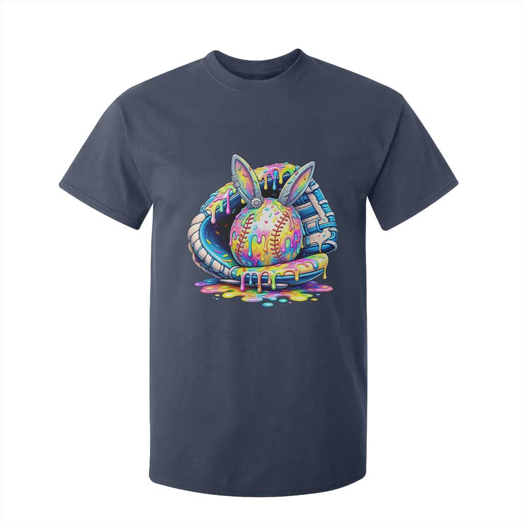 Baseball Easter T Shirt For Kid Drip Ice Cream Sprinkles Baseball Glove TS14 Navy Print Your Wear
