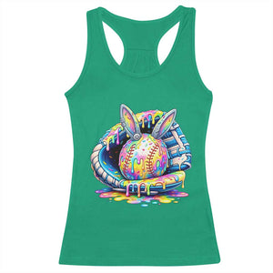 Baseball Easter Racerback Tank Top Drip Ice Cream Sprinkles Baseball Glove TS14 Irish Green Print Your Wear