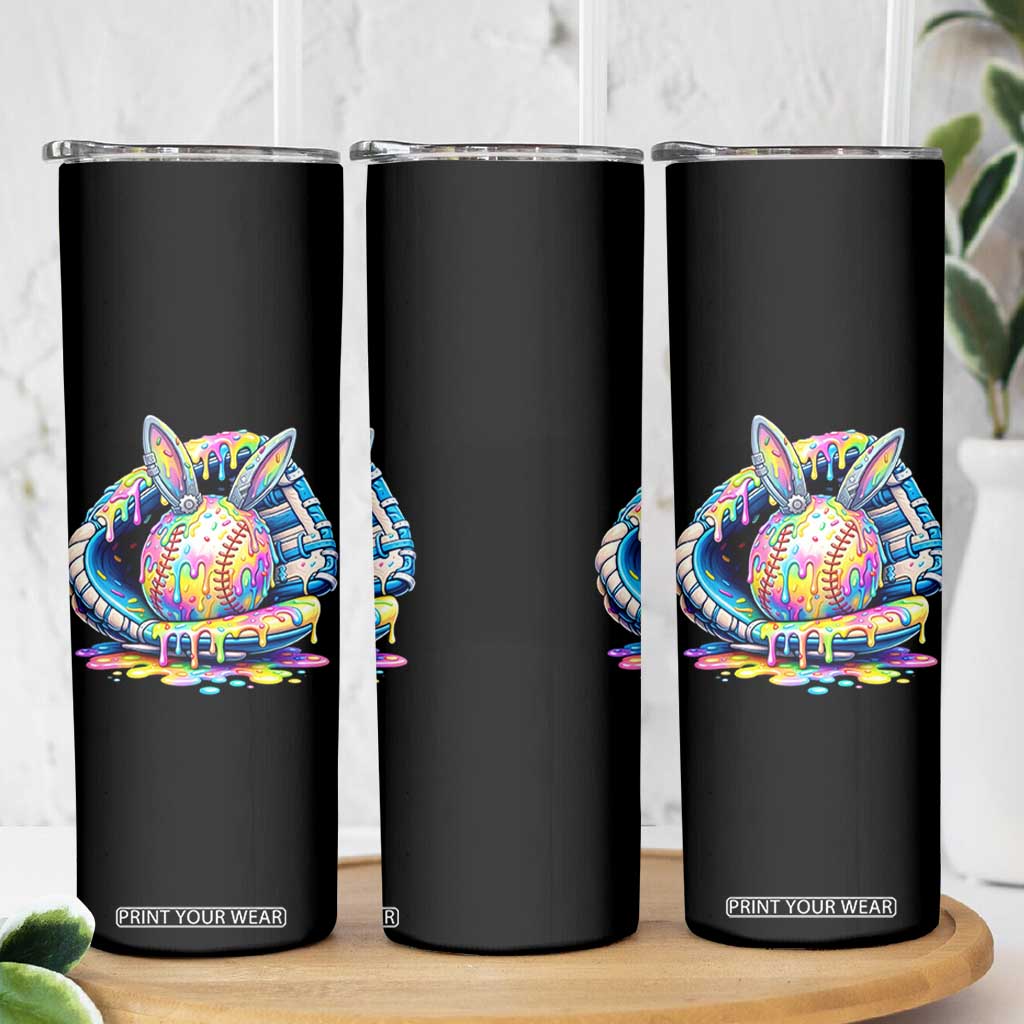 Baseball Easter Skinny Tumbler Drip Ice Cream Sprinkles Baseball Glove TS14 Print Your Wear