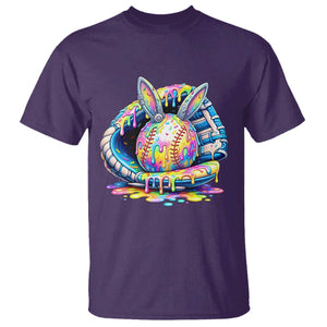 Baseball Easter T Shirt Drip Ice Cream Sprinkles Baseball Glove TS14 Purple Print Your Wear