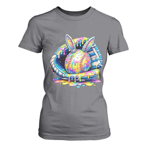 Baseball Easter T Shirt For Women Drip Ice Cream Sprinkles Baseball Glove TS14 Charcoal Print Your Wear