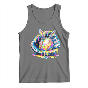 Baseball Easter Tank Top Drip Ice Cream Sprinkles Baseball Glove TS14 Black Heather Print Your Wear