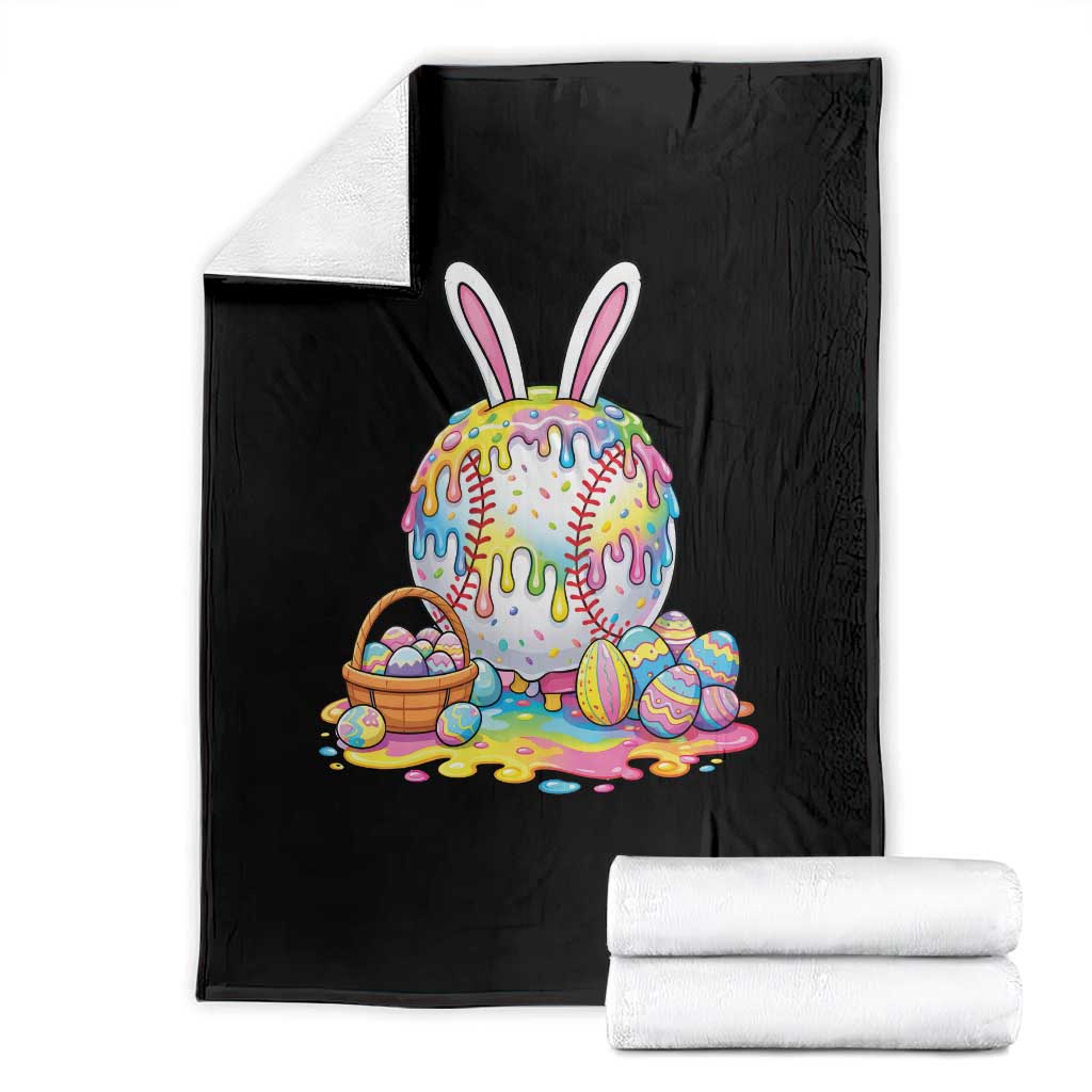 Baseball Easter Drip Ice Cream Sprinkles Egg Gift Throw Blanket TS14 Black Print Your Wear
