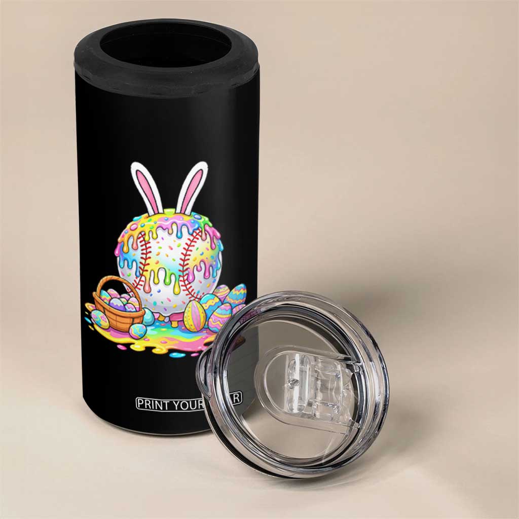 Baseball Easter Drip Ice Cream Sprinkles Egg Gift 4 in 1 Can Cooler Tumbler TS14 Print Your Wear