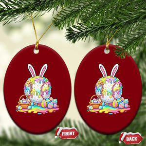 Baseball Easter Drip Ice Cream Sprinkles Egg Gift Ceramic Ornament TS14 Print Your Wear